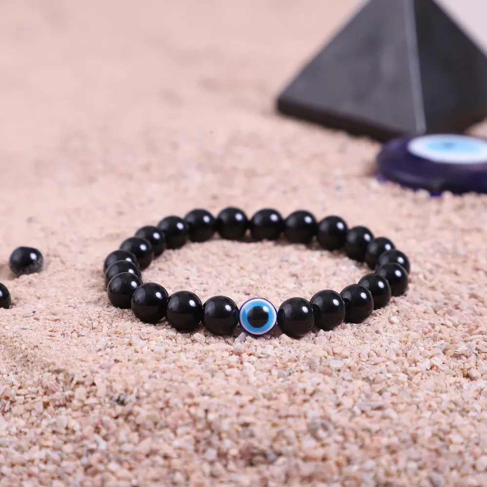 Evil Eye Bracelet (Black) | Positivity